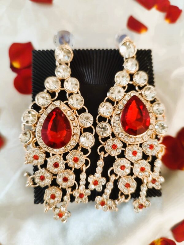 Heavy long Diamond Type Earing