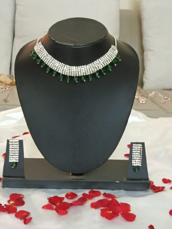 Partywear  Green Jewellery set...